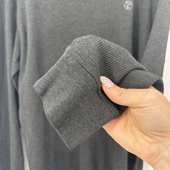 Southpole Gray Long Sleeve Waffle Knit Thermal Shirt Mens Size Large Vintage Y2K - Picture 6 of 10